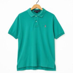 Vintage Polo Ralph Lauren Classic Fit Mesh Polo Shirt Teal Green Men’s L Macao